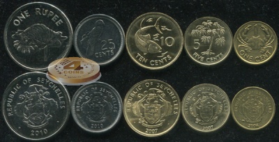 Сейшелы. Набор №1 (5 монет) 2004-10