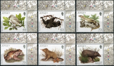 Джерси. 2017. 25 лет программе "Дарвинская инициатива" (Серия. MNH OG)