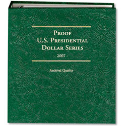Альбом для президентских долларов Proof [S], в шубере (Littleton)