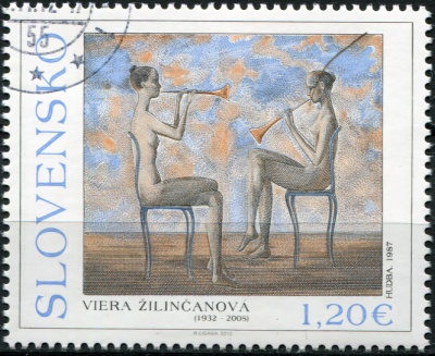 Словакия. 2012. Искусство. 80 лет со дня рождения Viera Žilinčanová (Почтовая марка. CTO Гашеная)