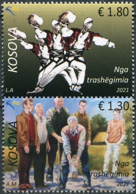 Косово. 2021. Традиционные игры (Сцепка. MNH OG)
