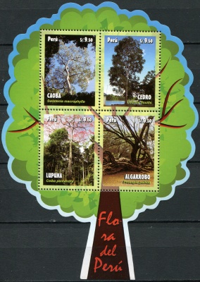 Перу. 2014. Деревья Перу (Блок. MNH OG)