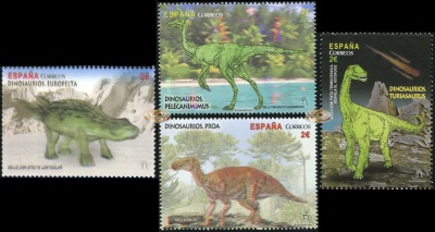 Испания. 2016. Динозавры 2016 (Серия. MNH OG)
