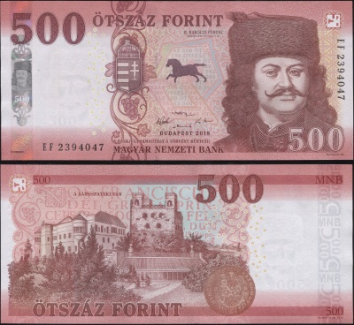 Венгрия. Банкнота 500 форинтов. 2018 (2019). Unc. Бумага. Кат# P.NL