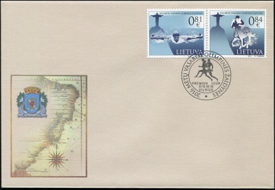 Литва. 2016. Летние Олимпийские игры в Рио де Жанейро (Конверт Первого Дня. Mint)