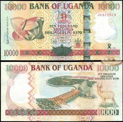 Уганда. 10000 шиллингов (Unc) 2009