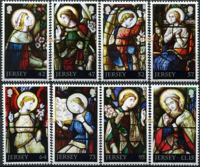 Джерси. 2015. Рождество. Витражные Окна (Серия. MNH OG)