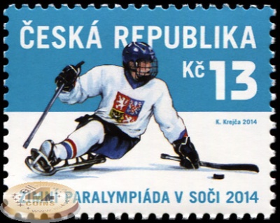 Чехия. 2014. Зимние Паралимпийские игры в Сочи 2014 (Почтовая марка. MNH OG)