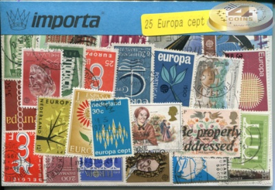 EUROPA CEPT. Набор почтовых марок (25 шт. Ассорти)
