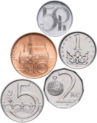 Чехия. Набор №3 (5 монет) 2007-11