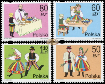 Польша. 1997. Пасха (Серия. MNH OG)