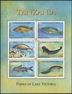 Танзания. 2005. Рыбы озера Виктория (Малый лист. MNH OG)