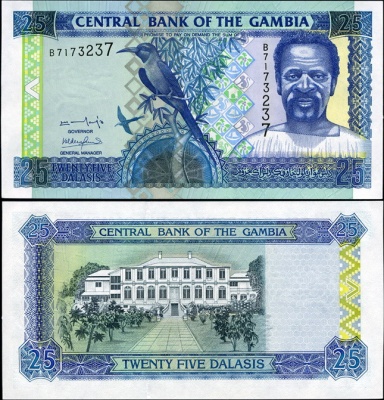 Гамбия. 25 даласи (Unc) 2001