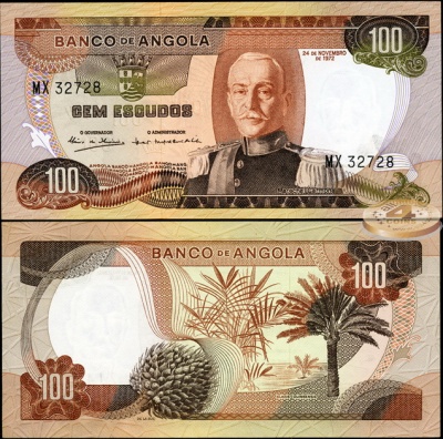 Ангола. 100 эскудо (Unc) 1972