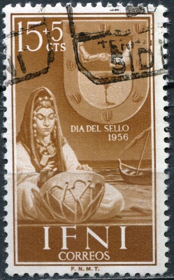 Ифни. 1956. Герб Сиди-Ифни (Почтовая марка. Used)