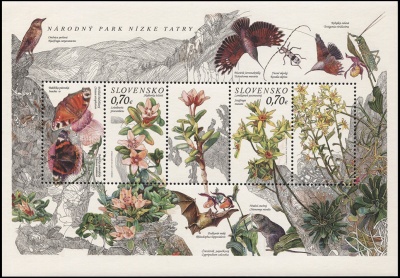 Словакия. 2012. Национальный Парк Нижние Татры (Малый лист. MNH OG)