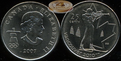 Канада. 25 центов. 2007 (Unc)