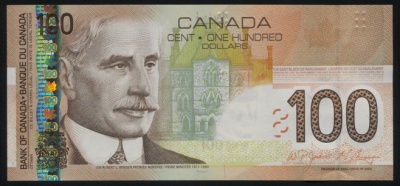 Канада. 100 долларов (Unc) 2009