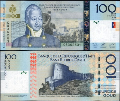 Гаити. 100 гурдов (Unc) 2004