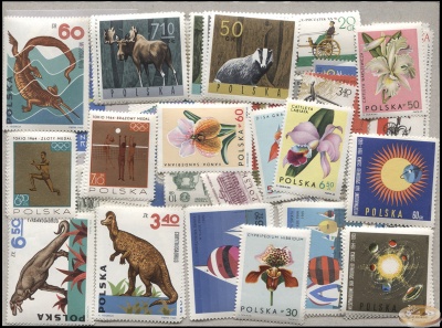 Польша. Годовой набор (94 шт., MNH OG) 1965