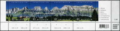 Швейцария. 2017. Горный хребет Хурвирстен (Сцепка. MNH OG)