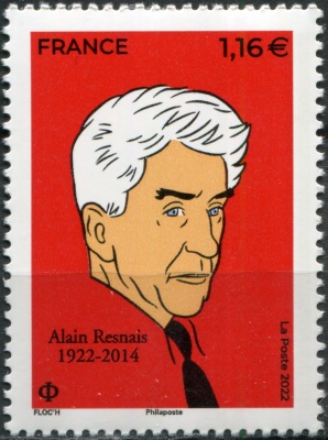 Франция. 2022. Ален Рене (1922-2014), кинорежиссер (Почтовая марка. MNH OG)