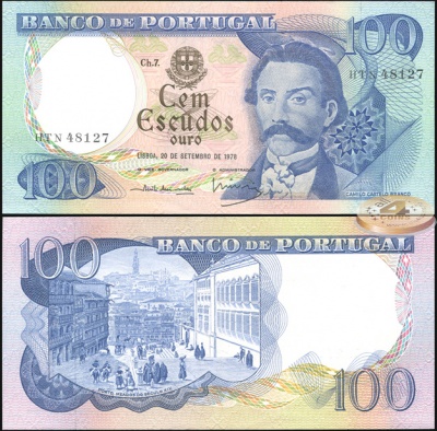 Португалия. 100 эскудо (Unc) 1978