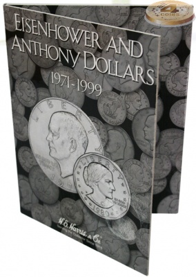 Альбом-фолдер для монет 1 доллар США 1971-99 (Harris)