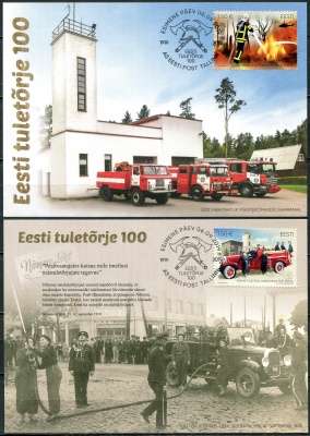 Эстония. 2019. Столетие Эстонского союза пожарной охраны (Серия KMX. Mint)