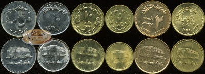 Судан. Набор №2 (VF-aUnc. 6 монет) 1994-2003