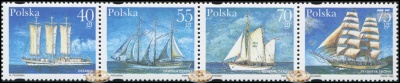 Польша. 1996. Польские океанские яхты (Сцепка. MNH OG)