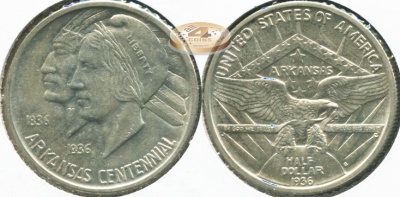 США. 1/2 доллара. 1936.S (Unc. Серебро)