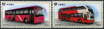 КНДР. 2021. Пассажирский автобус (Серия Почтовых марок. MNH OG)
