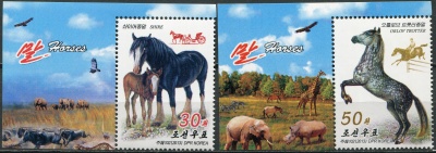 КНДР. 2013. Лошади (I) (Серия Почтовых марок. MNH OG)