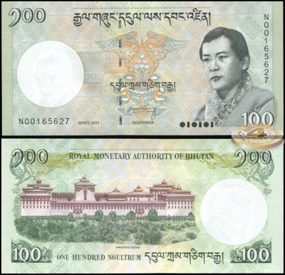 Бутан. 100 нгултрумов (Unc) 2011
