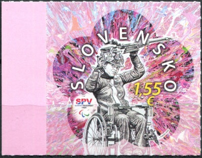 Словакия. 2020. XVI Паралимпийские игры - Токио, Япония (Почтовая марка. MNH OG)