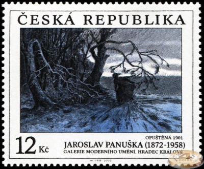 Чехия. 2002. Заброшенный. 1901. Ярослав Панушка [1872-1958] (Почтовая марка. MNH OG)