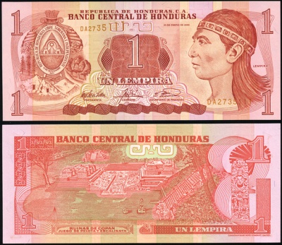 Гондурас. 1 лемпира (Unc) 2003