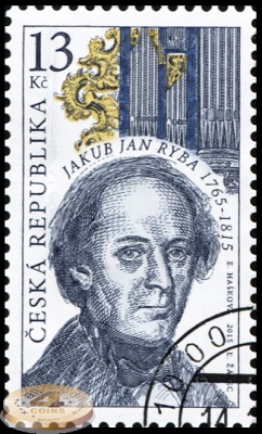 Чехия. 2015. Якуб Ян Рыба [1765-1815], педагог и композитор (Почтовая марка. CTO Гашеная)