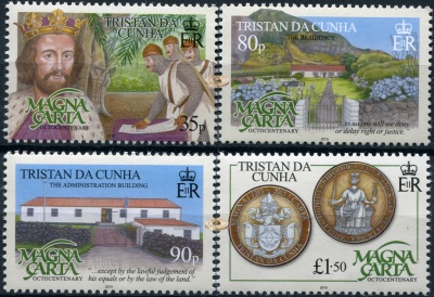 Тристан-да-Кунья. 2015. 800 лет Великой Хартии Вольностей (Серия. MNH OG)