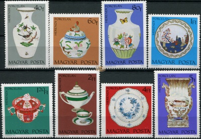 Венгрия. 1972. Коллекции фарфора (Серия. MNH OG)