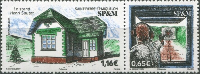 Сен-Пьер и Микелон. 2023. Стрельбище Анри Сото (Сцепка. MNH OG)