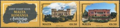 Мальта. 2019. Дворцы (II) (Сцепка. MNH OG)