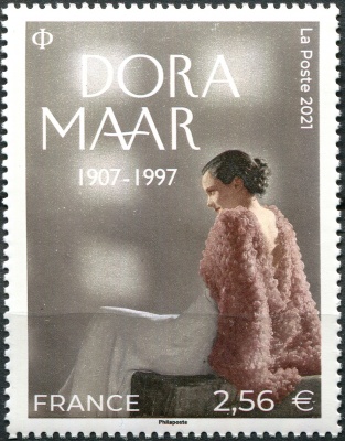 Франция. 2021. Дора Маар, фотограф (Почтовая марка. MNH OG)
