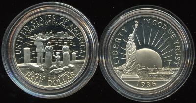 США. 1/2 доллара. 1986 (Proof)