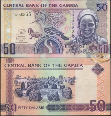 Гамбия. 50 даласи (Unc) 2013