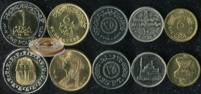 Египет. Набор №6 (5 монет. 1 биметалл) 2004-10