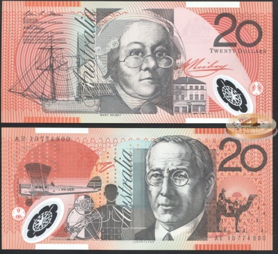 Австралия. 20 долларов (Unc. Пластик) 2010