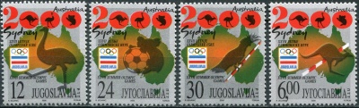 Югославия. 2000. Летние Олимпийские игры в Сиднее, 2000 (Серия. MNH OG)