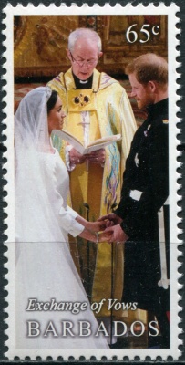 Барбадос. 2018. Обмен клятвами (Почтовая марка. MNH OG)